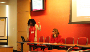 Drs. Abria Magee [left] and Maura Pereira De Leon [right] spoke at the 2019 EMPOWER Women's Leadership Conference.