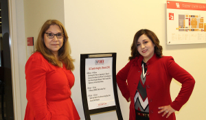 Dr. Maura Pereira De Leon [left] spoke at the 2019 EMPOWER Women's Leadership Conference.